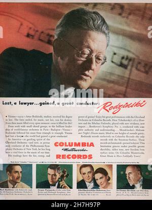 8 maggio 1944 Newsweek Magazine Advertising, USA Foto Stock