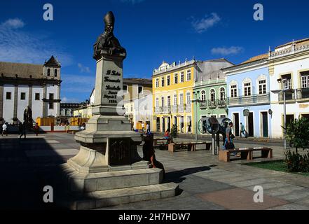 BRASILE, STATO DI BAHIA, SALVADOR DE BAHIA, DISTRETTO STORICO DI PELOURINHO, PATRIMONIO MONDIALE DELL'UNESCO Foto Stock