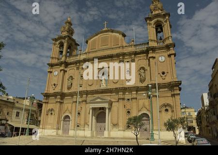 Chiesa di uva sultanina tal-paci, San Giuseppe, Msida Creek, Valletta, Malta Foto Stock