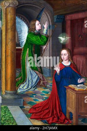 L'Annunciazione di Jean Hey (o Jean Hay) (c. 1475 -c. 1505), c.. 1490-95 Foto Stock