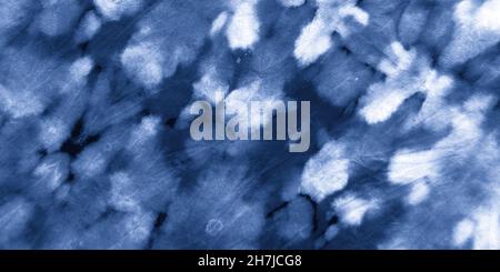Acquerello acqua stratta. Indaco denim acrilico Foto Stock