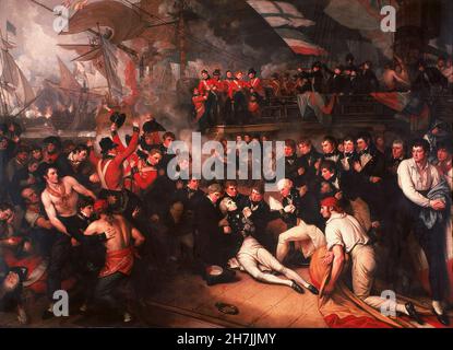 Benjamin West (1738-1820) - la morte di Nelson (1806) Foto Stock