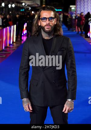 Pete Wicks partecipa all'ITV Palooza che si tiene presso il Royal Festival Hall, Southbank Centre, Londra. Data foto: Martedì 23 novembre 2021. Foto Stock