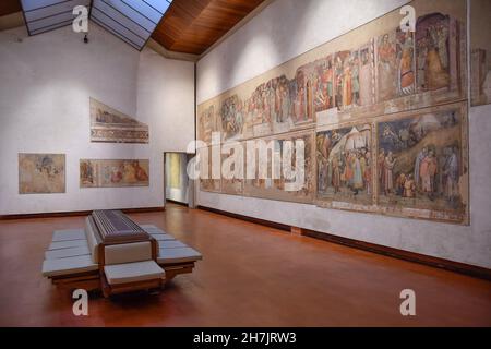 Pinacoteca Nazionale Bologna, affreschi di Mezzaratta Foto Stock