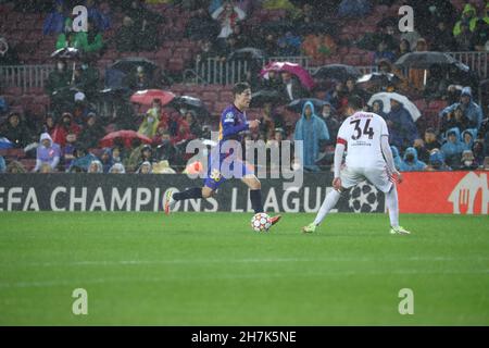 Barcellona, Spagna. 23rd Nov, 2021. champions League Soccer Match FC Barcellona vs Benfica allo stadio Camp Nou, Barcellona 23 novembre 2021 in foto: Gavi 999/JGS/Cordon Press Credit: CORDON PRESS/Alamy Live News Foto Stock