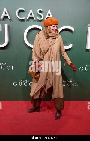 23 novembre 2021, Madrid, Madrid, Spagna: Emma Suarez partecipa alla prima "Casa di Gucci" al Callao Cinema il 23 novembre 2021 a Madrid, Spagna (Credit Image: © Jack Abuin/ZUMA Press Wire) Foto Stock