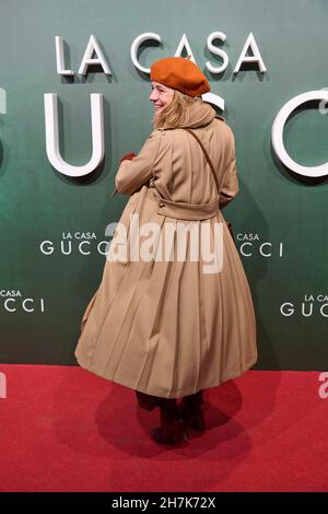 23 novembre 2021, Madrid, Madrid, Spagna: Emma Suarez partecipa alla prima "Casa di Gucci" al Callao Cinema il 23 novembre 2021 a Madrid, Spagna (Credit Image: © Jack Abuin/ZUMA Press Wire) Foto Stock