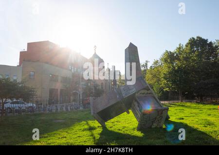 McCarren Park nel quartiere Greenpoint e Williamsburg di Brooklyn, New York Foto Stock