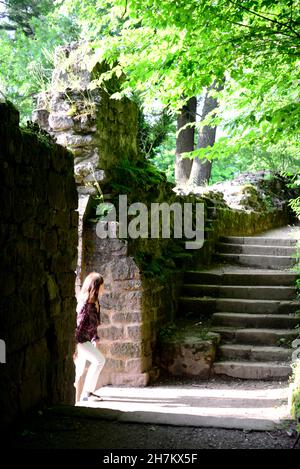 A Wissembourg, Alsazia, Francia Foto Stock