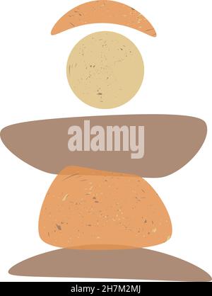 Composizione astratta delle macchie. Illustrazione vettoriale. Illustrazione Vettoriale