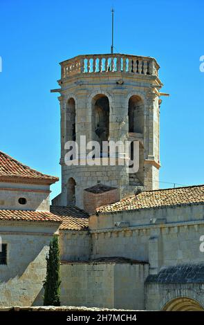 Chiesa di Santa Maria in Sant Martí Sarroca regione dell'Alto Panadés, provincia di Barcellona, Catalogna, Spagna Foto Stock