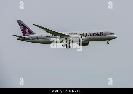 Aircraft Qatar Airways Boeing 787-8 Dreamliner Foto Stock