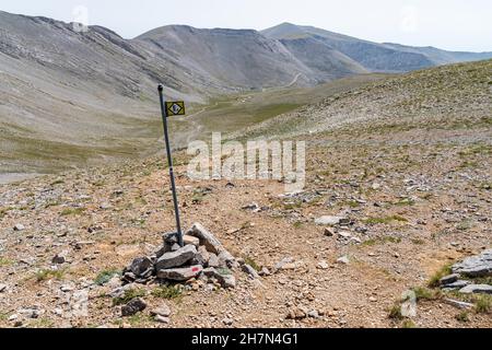 E4 European Long Distance Path, Mount Olympus, Grecia Foto Stock