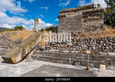 Sito archeologico di Mitla dalla cultura Zapotec, San Pablo Villa de Mitla, Oaxaca, Messico Foto Stock