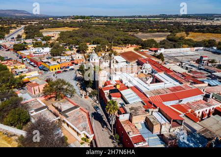 Antenna del santuario Atotonilco città pellegrina, Guanajuato, Messico Foto Stock