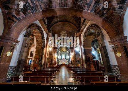 La Parroquia de San Miguel Arcangel cattedrale di notte, sito UNESCO San Miguel de Allende, Guanajuato, Messico Foto Stock
