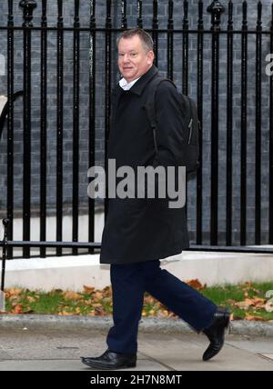 Londra, Inghilterra, Regno Unito. 24 novembre 2021. Ministro di Stato all'Ufficio del Gabinetto Lord FROST è visto arrivare al 10 Downing Street. (Credit Image: © Tayfun Salci/ZUMA Press Wire) Foto Stock