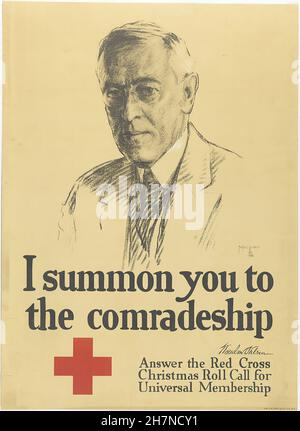 Ti faccio un'espra alla comradeship - prima guerra mondiale Poster di Propaganda U.S.A Foto Stock