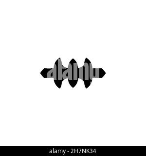 Icona linea marshmallow Camp. Semplice stile campeggio viaggio poster sfondo simbolo. Elemento di design del logo. Stampa T-shirt. Vettore per adesivo. Illustrazione Vettoriale