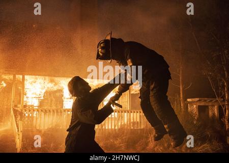 Halloween uccide anno : 2021 USA regista : David Gordon Green James Jude Courtney Foto Stock