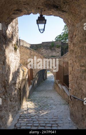 Francia, regione Hauts-de-France, Pas-de-Calais, Boulogne-sur-Mer, cittadella, passeggiata a bastioni, Foto Stock