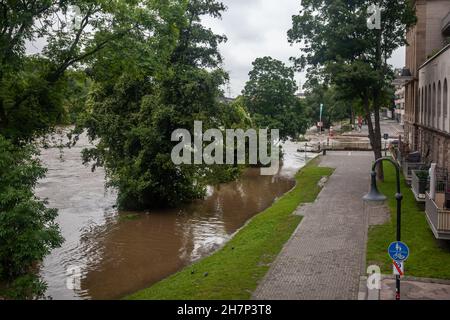 Germania - 16.7.2021: Inondazioni in Germania a causa di forti piogge Foto Stock