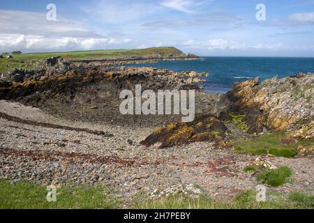 Isola di Whithorn Bay, Dumfries & Galloway, Scozia Foto Stock