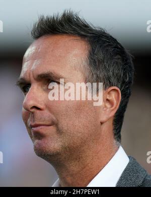 Foto del file datata 15-09-2019 di Michael Vaughan, che è stato lasciato fuori dalla squadra della BBC per il prossimo tour delle Ashes in Australia. Data di emissione: Mercoledì 24 novembre 2021. Foto Stock