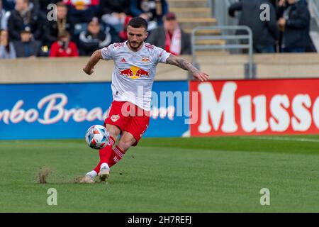 New York Red Bull giocatori di calcio MSL - calciatori professionisti Foto Stock