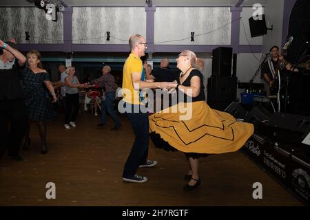Jiving a non bussare alla roccia Foto Stock