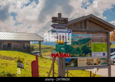 Winklmoosalm o Winklmoos Alp, altopiano di 1170 m ASL, Reit im Winkl, Chiemgau, alta Baviera, Alpi bavaresi, Germania meridionale, Europa Foto Stock