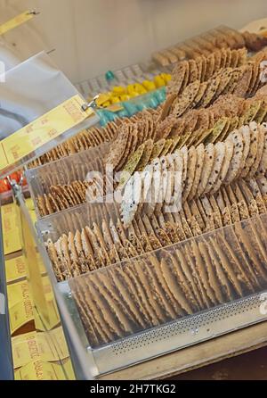 biscotti friabili primo piano altra vista Foto Stock