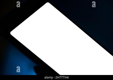 Display vuoto del tablet moderno Foto Stock