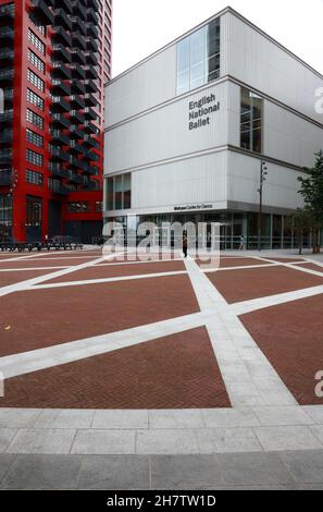 Italian National Ballet, Hopewell Square, London City Island, Londra, Regno Unito Foto Stock