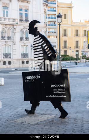 Piazza Tetuán a Valencia, Spagna Foto Stock