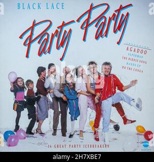 Album Black Lace Party Party, copertina in vinile LP del 1984 Foto Stock