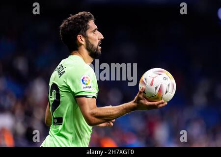 BARCELLONA - OTT 26: Raul Garcia in azione durante la partita la Liga tra RCD Espanyol e Athletic Club de Bilbao allo stadio RCDE il 26 ottobre, Foto Stock