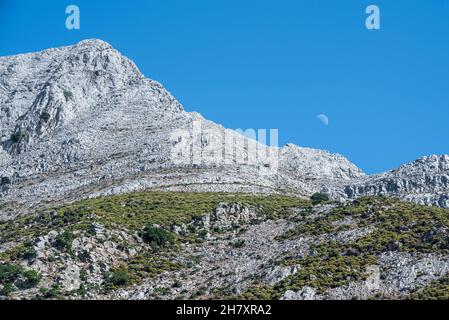 Monte Zas in Naxos Cyclades Grecia Foto Stock