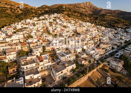 Fyloti villaggio Naxos Cicladi Grecia Foto Stock