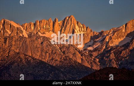 Sunrise su Mt. Whitney Foto Stock