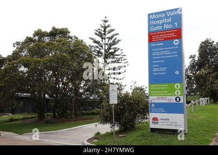 Mona vale Hospital, Sydney, NSW, Australia Foto Stock