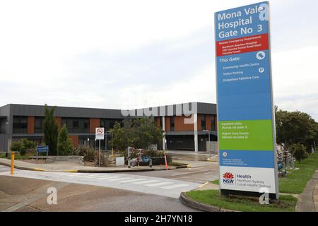 Mona vale Hospital, Sydney, NSW, Australia Foto Stock