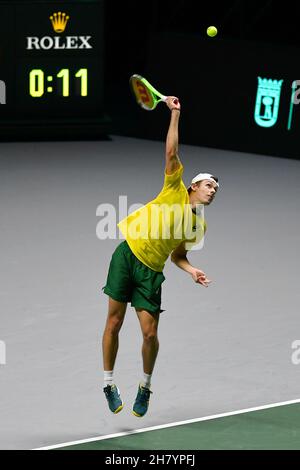 Torino, Italia. 25 Nov 2021. Gruppo D - Croazia vs Australia, Tennis Internationals in Torino, Italy, November 25 2021 Credit: Independent Photo Agency/Alamy Live News Foto Stock
