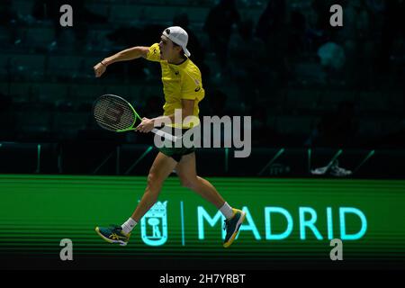 Torino, Italia. 25 Nov 2021. Gruppo D - Croazia vs Australia, Tennis Internationals in Torino, Italy, November 25 2021 Credit: Independent Photo Agency/Alamy Live News Foto Stock