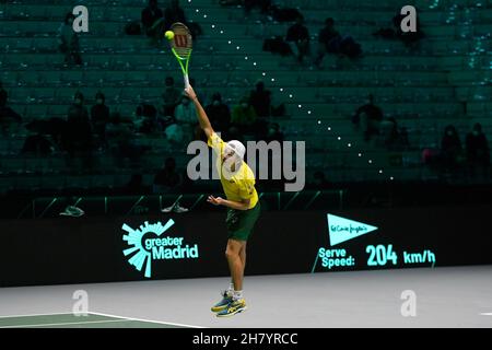 Torino, Italia. 25 Nov 2021. Gruppo D - Croazia vs Australia, Tennis Internationals in Torino, Italy, November 25 2021 Credit: Independent Photo Agency/Alamy Live News Foto Stock
