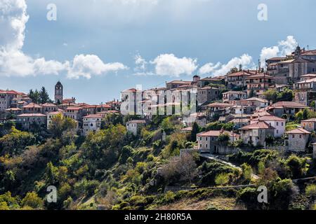 Dimitsana villaggio in Arcadia Grecia Foto Stock