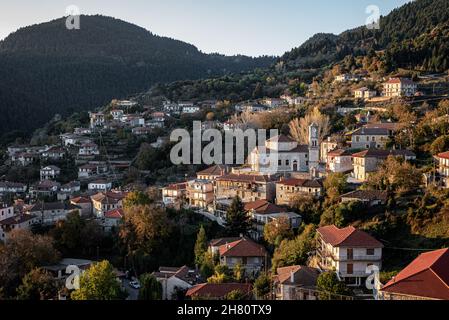 Valtesiniko villaggio in Arcadia Grecia Foto Stock