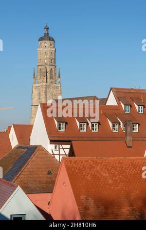 Chiesa di San Giorgio a Nördlingen, Baviera, Germania. Foto Stock