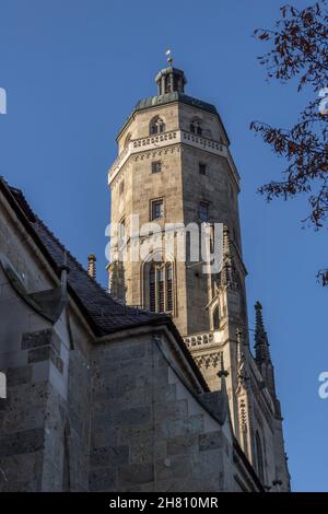 Chiesa di San Giorgio a Nördlingen, Baviera, Germania. Foto Stock