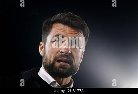 Foto del file datata 24-11-2021 del manager di Swansea City Russell Martin che ha una squadra completa da selezionare per l'appuntamento del Campionato Sky Bet del Sabato con Reading. Data di emissione: Venerdì 26 novembre 2021. Foto Stock